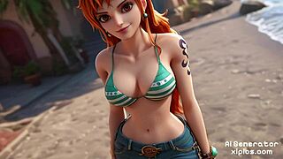 Nami From One Piece Stars In Hentai Cartoon Sex Scenes