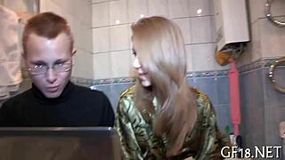 dude bangs ex girlfriend hard in homemade pov blowjob and group sucking session