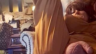 fine ass tranny enjoys big dildo play