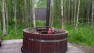 Outdoor Sex In Hot Bath With Cute Blonde Cock Skinny Shaved Monster Cock Homemade