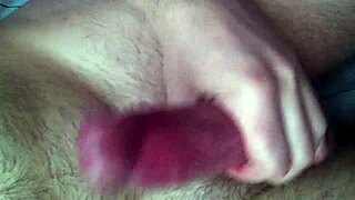 curious moment of masturbating leading to intense cumming over something unexpected