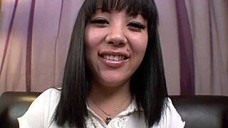 Passionate Fucking With Asian Curvy Girl: Feeling Her Shaved Pussy In POV.