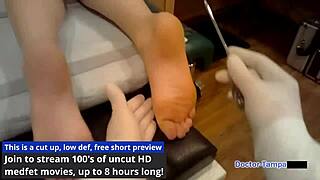 bratty cheerleader blaire celeste gets physical exam