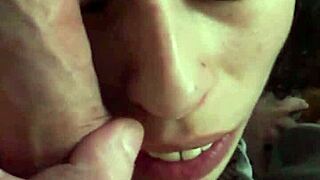 Petite Skinny Slave Candie Cross Submits To Maledom Cuddle In Fishnets For Intense POV Bondage