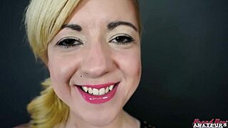 Blonde Cute Hottie Keyton Sucks A Cock And Gets Her Wet Pussy Fucked!