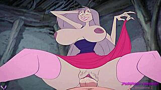 i'm inside madam mims cottage, and slb is fucking me doggystyle with big tits shaking