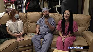 bratty cheerleader blaire celeste gets physical exam