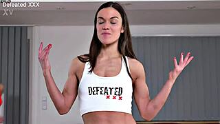 watch these sexy females wrestle with scissorholds for domination and submission victory