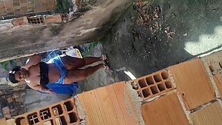 encounter with a chubby woman at the construction site