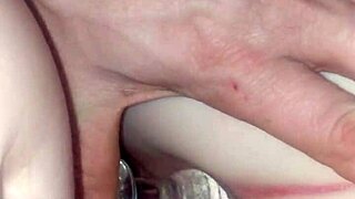 my tight gf tries new toy then gets fucked doggy with big cock