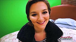 feeling so horny as cutie kylie sucks that monster cock and gets her pussy fucked with nipples rubbed