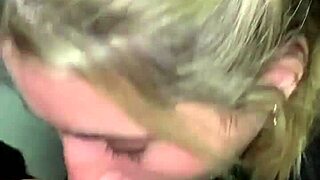 She sucks my cock in the cinema's public bathroom