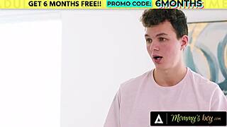 mommys boy - newly hired flight attendant lauren phillipss social practice with stepson gets rough