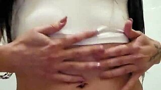 Wet t-shirt emy angel in a playful and exciting contest