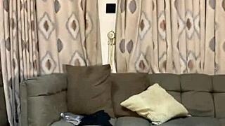 Got fucked by two monster cocks, wet pussy gaping after creampie and swallow