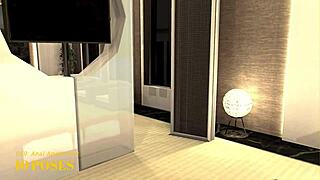 In the IMVU Black Market Room 059, the Slut Gets Anal Sex in the Apartment