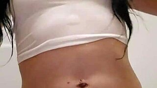 Wet t-shirt emy angel in a playful and exciting contest