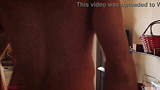 Innocent Karina housewife ready for doggystyle anal in kitchen.