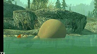 Watch this vore animation unfold in cartoon style.