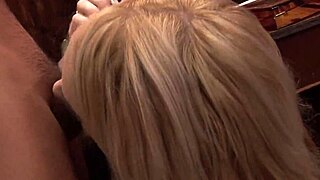 stacey saran rides big cock then gets massive facial from office courier