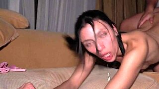 My stepsis Lynn Scream got slapped and fucked doggystyle with creampie!