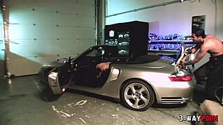 Jodie James Takes Double Penetration Anal In 3-Way Group Sex, Ending With Messy Facial.