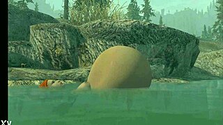 Watch this vore animation unfold in cartoon style.