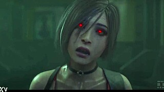 Ada Zombie riding monster cock in Asian fucking scene.