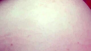 White BBW takes backshots bent over, ending with cumshot