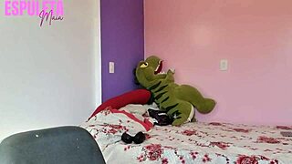 Naughty Latina Neighbor Flashes Tits And Gives Guided Handjob!