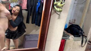 Caught my tenant masturbating in the yard and joined the fun!