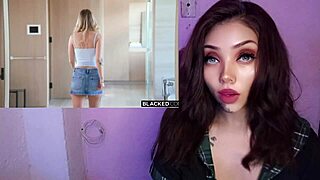 Pretty Blonde Teen 18+ Devours Huge Black Cock in POV