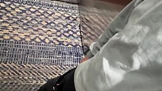 Horny couple fucks roughly in elevator after bar! Caught in public blowjob!