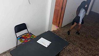 My Stepfathers Secretary Gives Herself to Me in the Office and I Fucked Her Because Im a Whore Standing Sex in the Office!