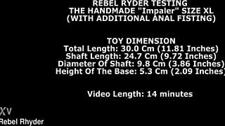 Whore Gets Impaled On Monster Dildo From Thewondertoys, With Anal Fisting