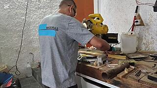 Grandma nails virgin boy's big cock on car for payment