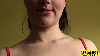 Brit Beauty Gets Pussy Eaten and Pleases Two Guys Boldly