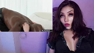 Pretty Blonde Teen 18+ Devours Huge Black Cock in POV