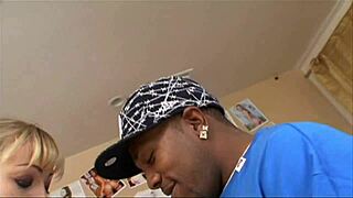 Adrianna Nicole Encounters Massive Black Cock in Intense Bedroom Session with Deepthroat and Facial Finish