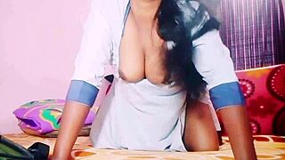 Indian Teen Feels Dirty Talk Passion Fucking Uncle with Big Boobs