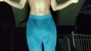 Mature brunette teacher meets uncle in the park for a chat