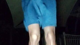 Mature brunette teacher meets uncle in the park for a chat