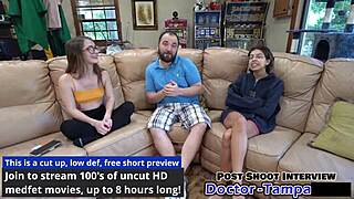 mira monroe's relaxed gynecology session with dr tampa backstage