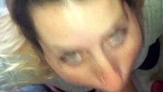 this blowjob is the last one, cum covered and deep