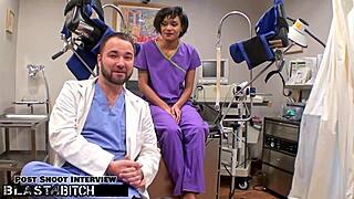 Student Jackie Banes Gets Busted, Spreading Pussy For Blowjob And Gagging