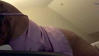 I'm having a pink satin orgasm with my dildo