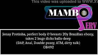 jenny pretinha with perfect body takes two huge dicks balls-deep