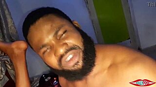 Stepbros are hustling hard to get that one pussy in this african ebony threesome