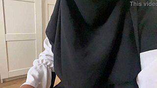 Arab stepmom instructs jerk off with big tits and ass
