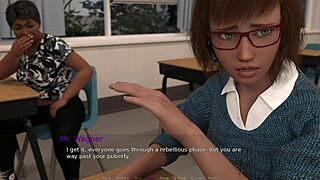 Redhead femdom humiliates in anal sex and blowjob bdsm scene